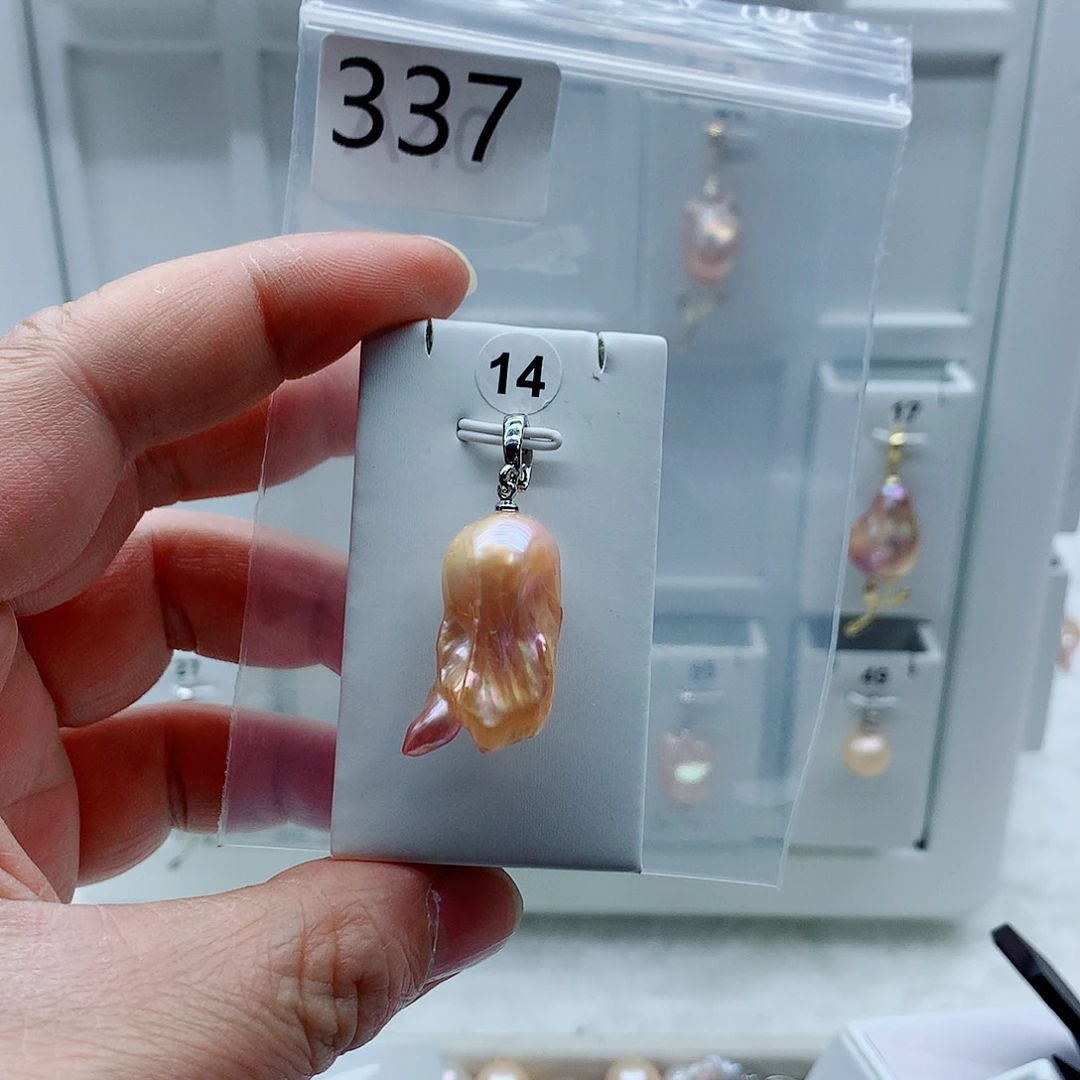 吊坠(不含链)淡水珍珠合金