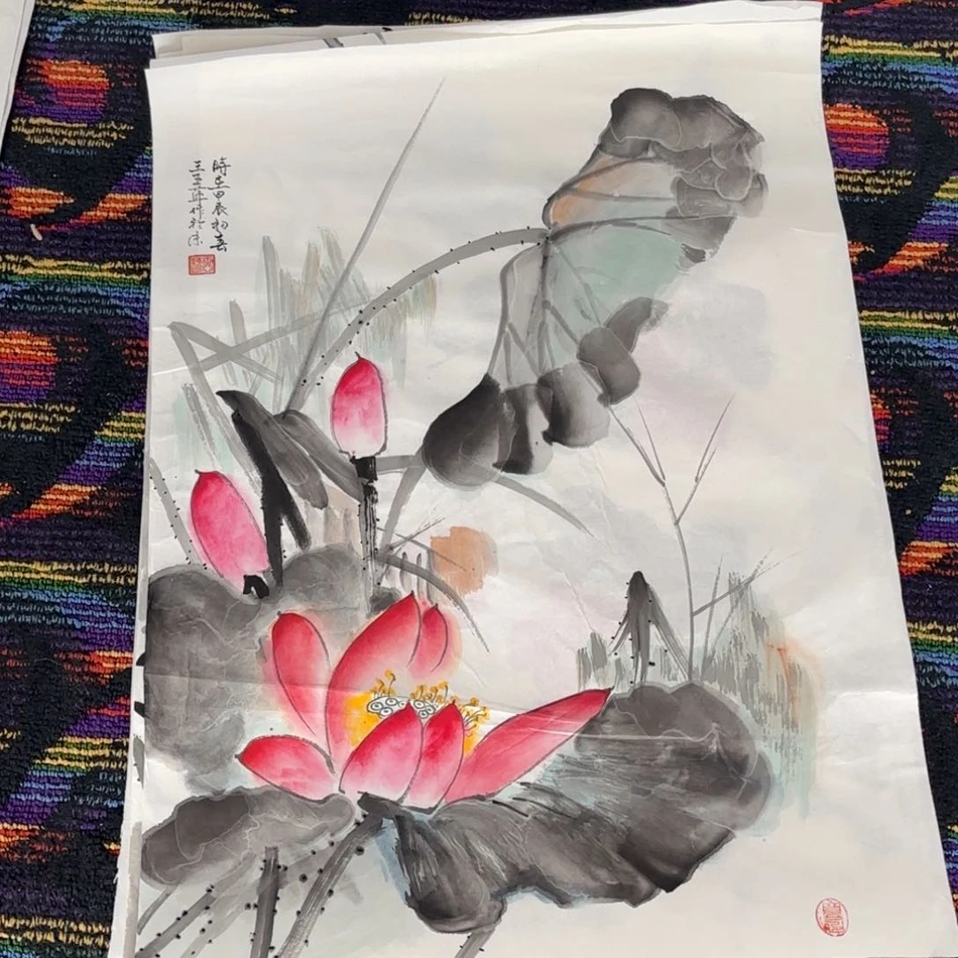 国画绘画作品 婉。
