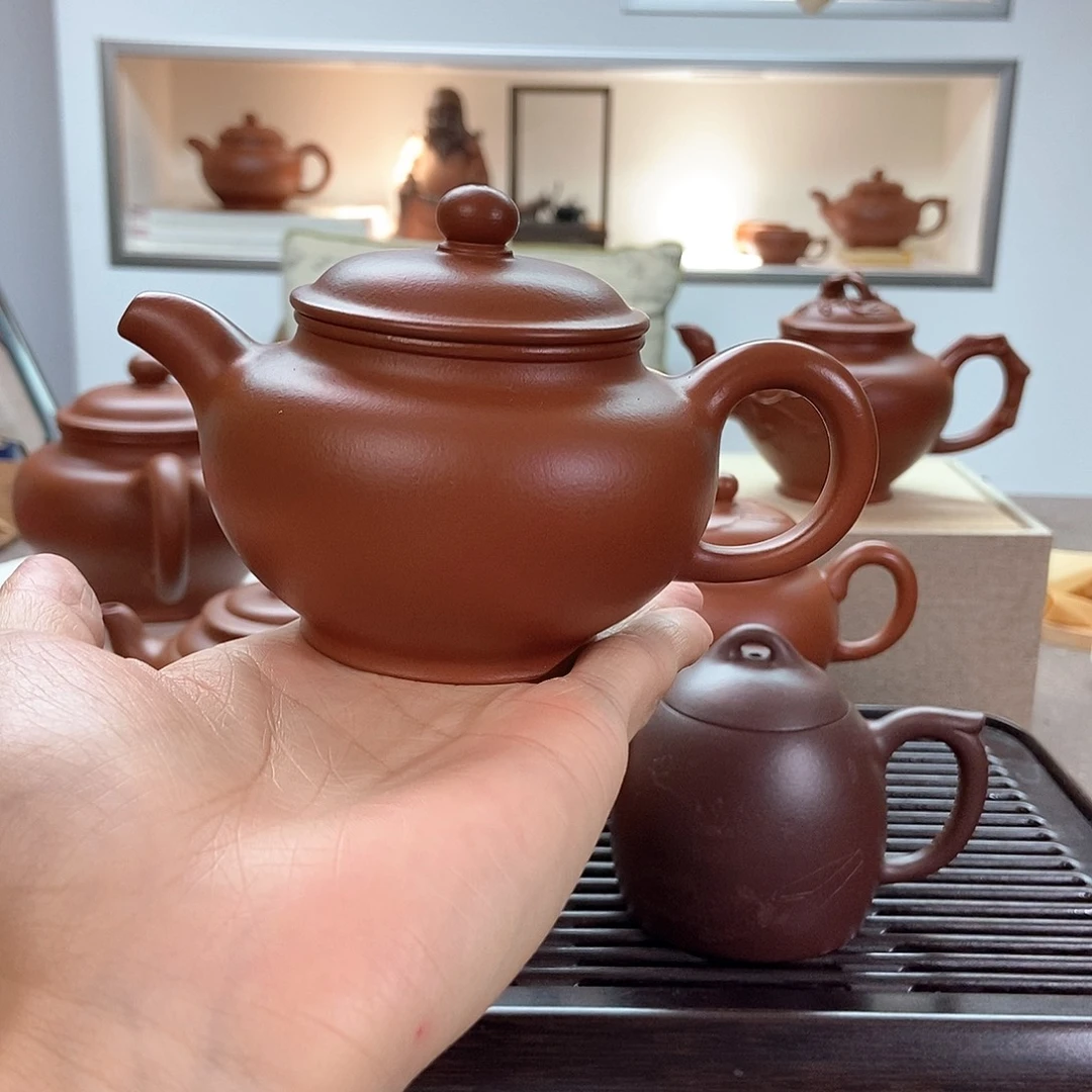茶壶紫砂微瑕朱泥掇只
