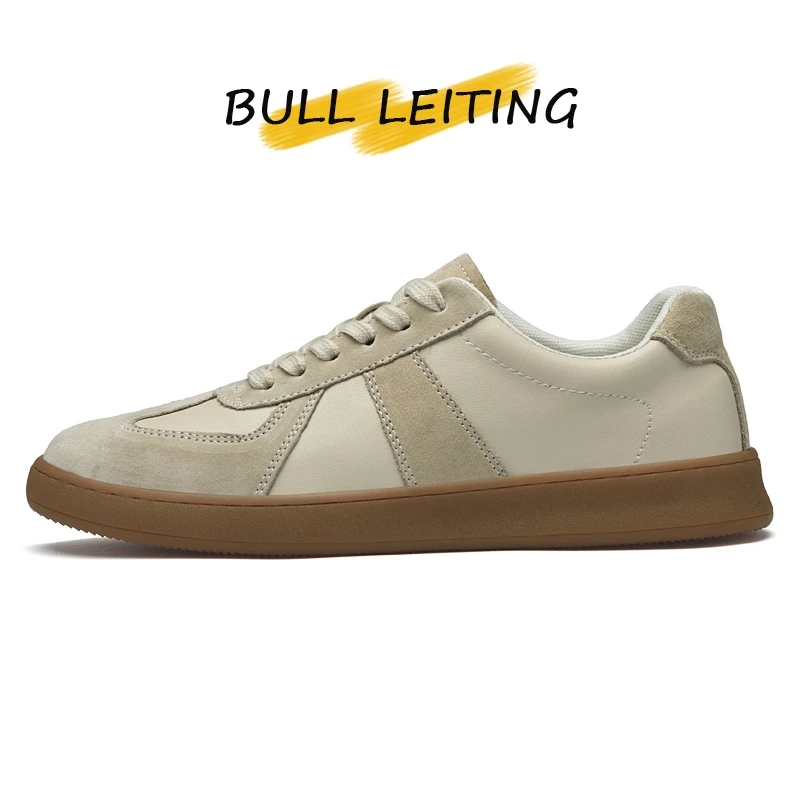 公牛雷霆男鞋复古百搭德训鞋夏季男士休闲鞋运动经典时尚小白板鞋