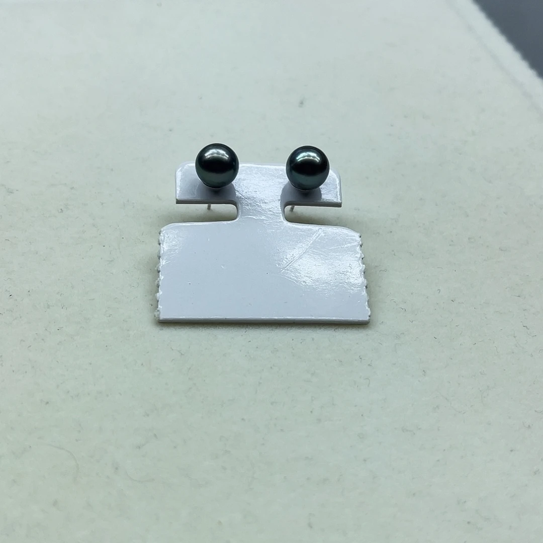 耳饰银S925镶嵌海水珍珠