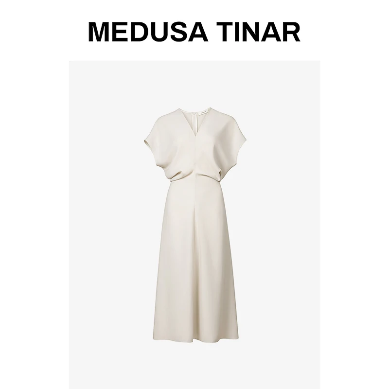 【老陈专属】高级感极简设计V领显瘦气质连衣裙OP281