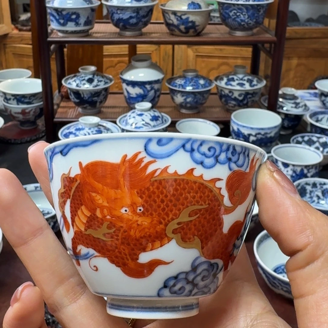 矾红麒麟杯子杯子
