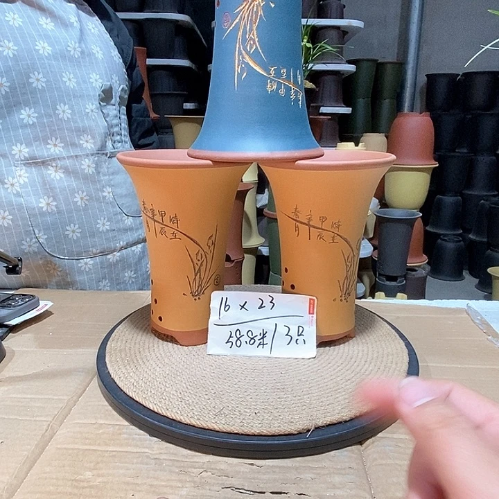 紫砂花盆紫砂花盆