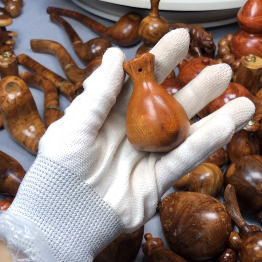 【闪购商品】木麻梨疙瘩火琉璃手把件