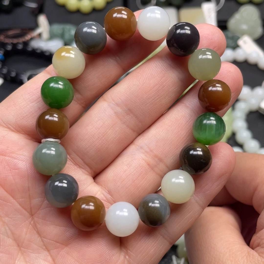 和田玉未镶嵌手链12