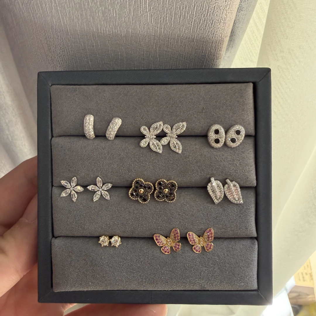 【一菲臻选】钻石耳饰-18K金-TJ10|BZS4