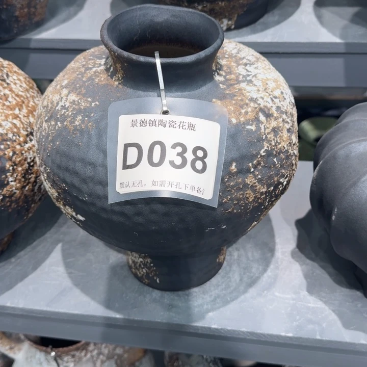 别***我瓷片景德镇高温花器编码038高31口8默认无孔