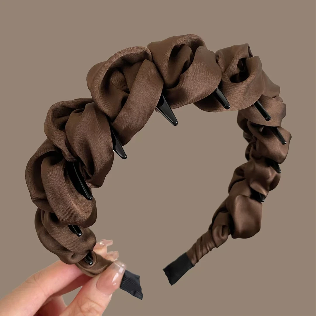 高颅顶发箍女款2025新款日常外戴洗脸头箍专用发带压发卡发香蕉夹