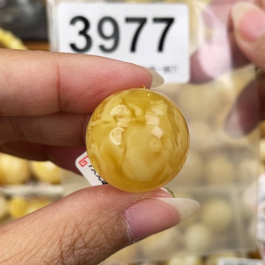 蜜蜡未镶嵌裸石23.5沙眼