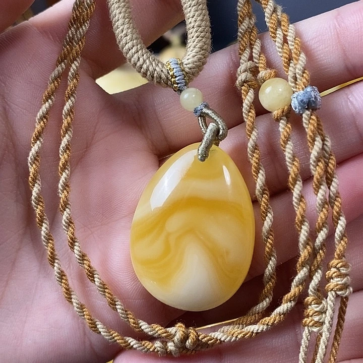 琥珀未镶嵌裸石水滴