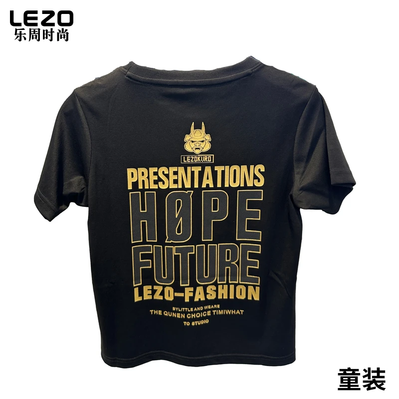 LEZO乐周时尚男装短袖圆领T恤（童装）L24301032