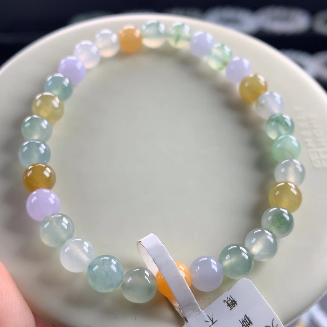 翡翠未镶嵌手链卡6.5