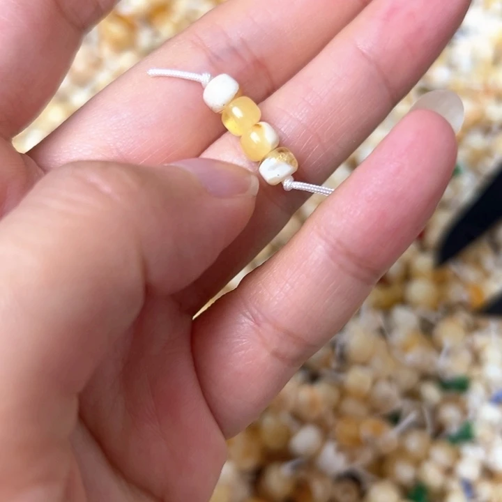 裸石蜜蜡未镶嵌5.1mm一组