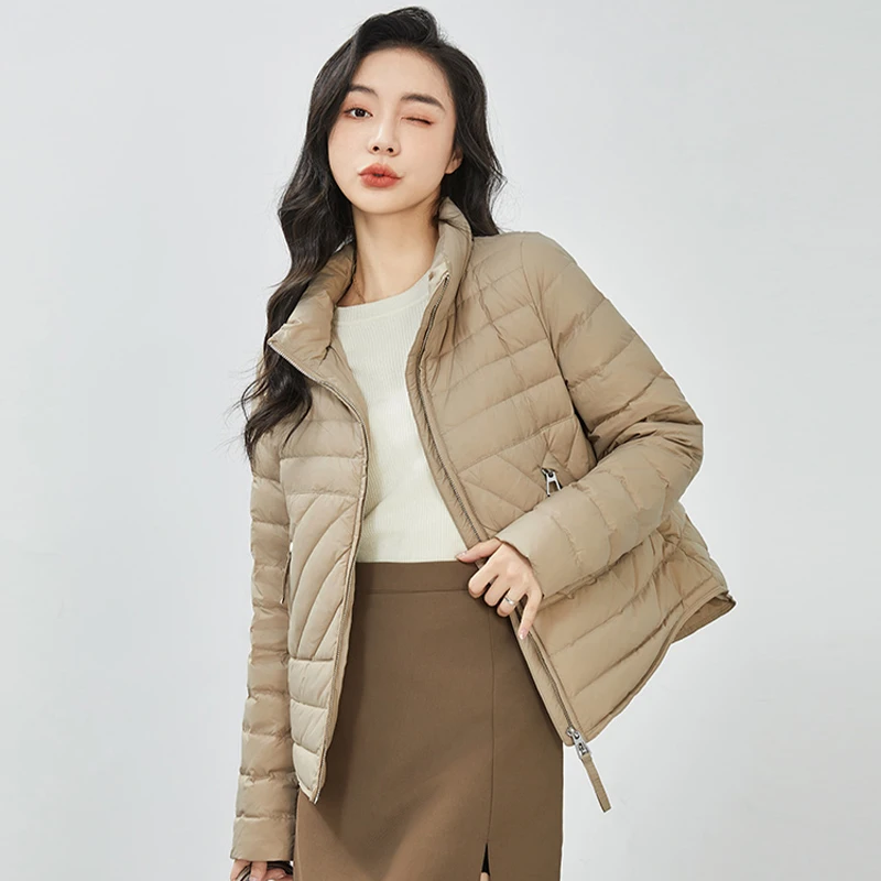 轻暖相随！新国标90白鸭绒保暖防风短款羽绒服B7460#892305#892308