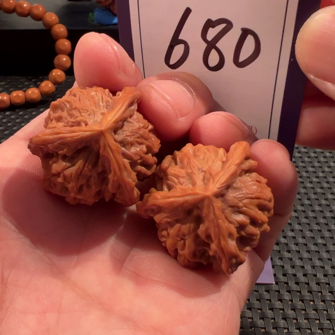 文玩核桃把件全品盘山三棱31尺寸680号