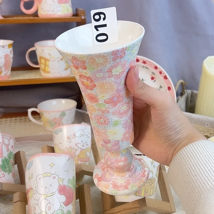 019万花满绘高脚杯