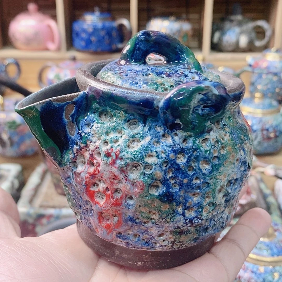 粗陶志野柴烧茶器