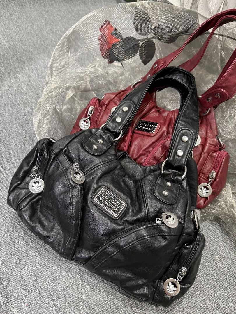 盆栽 独家款 辣妹 中古 机车 小众暗黑设计师款包