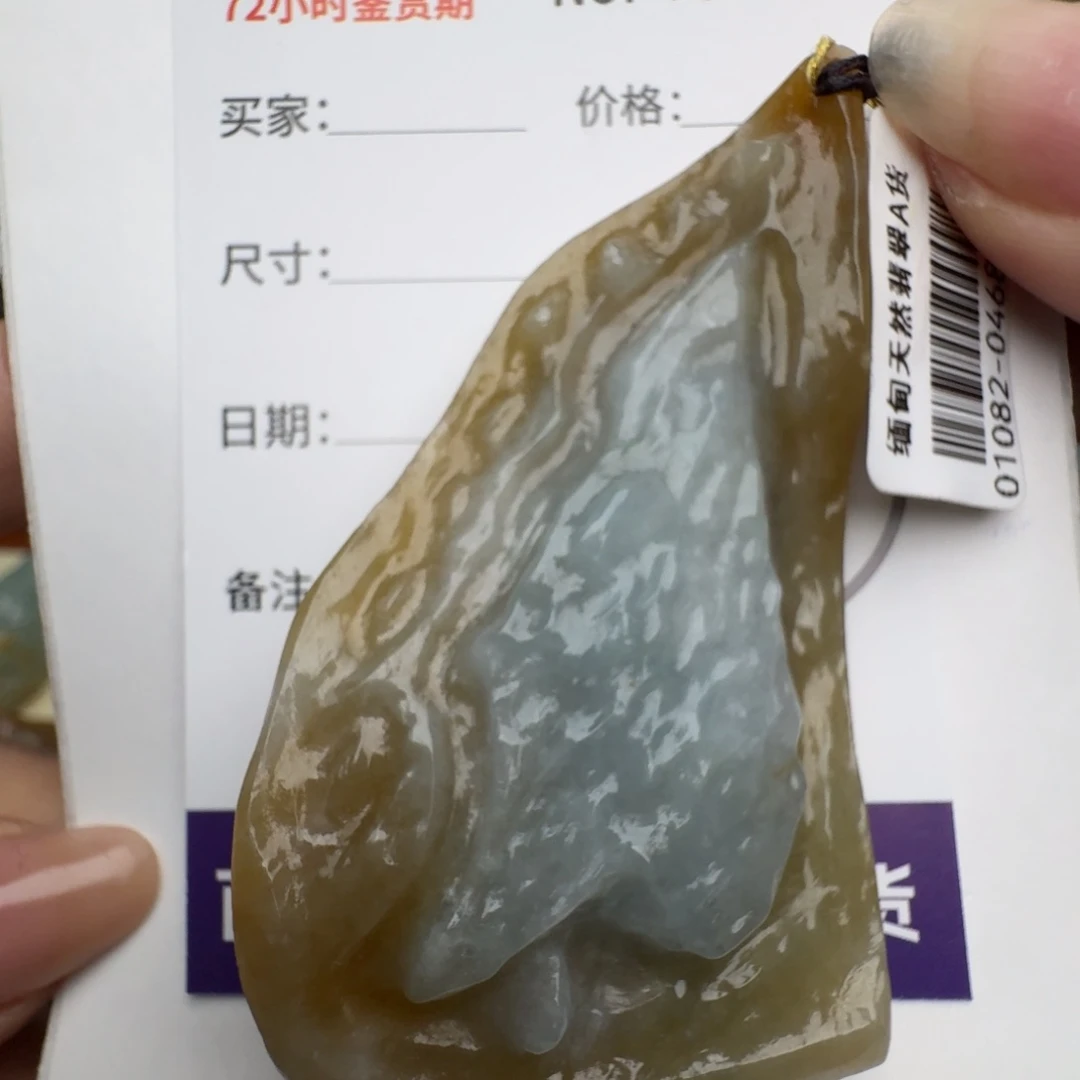 翡翠颈饰未镶嵌原石13797