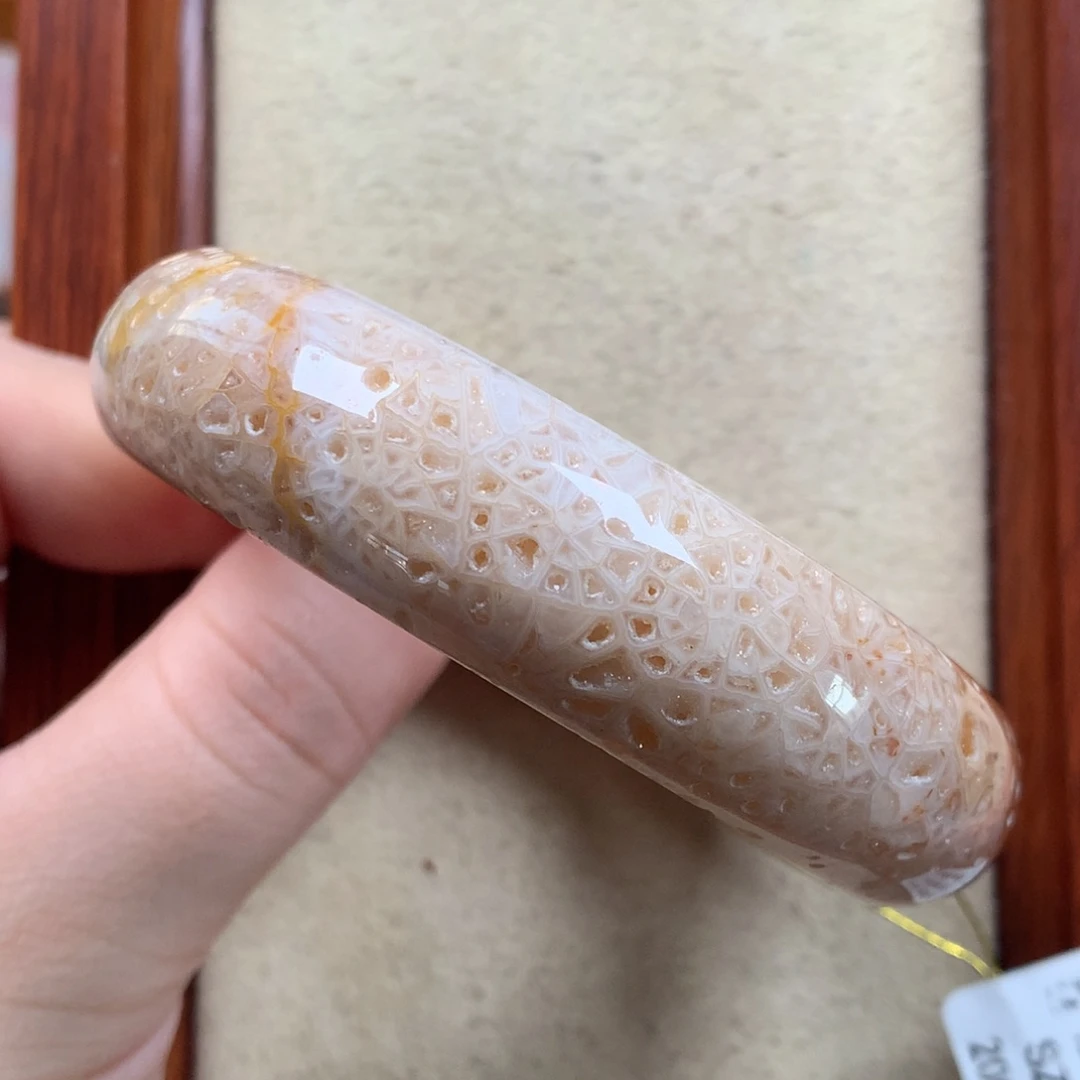 未镶嵌橘粉骨骼万花筒56圈漏1000/个。07硅化珊瑚（珊瑚