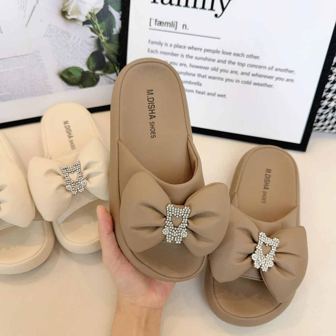 踩屎感厚底拖鞋女2025夏季新款凉拖鞋仙女风配裙子沙滩鞋3158-20