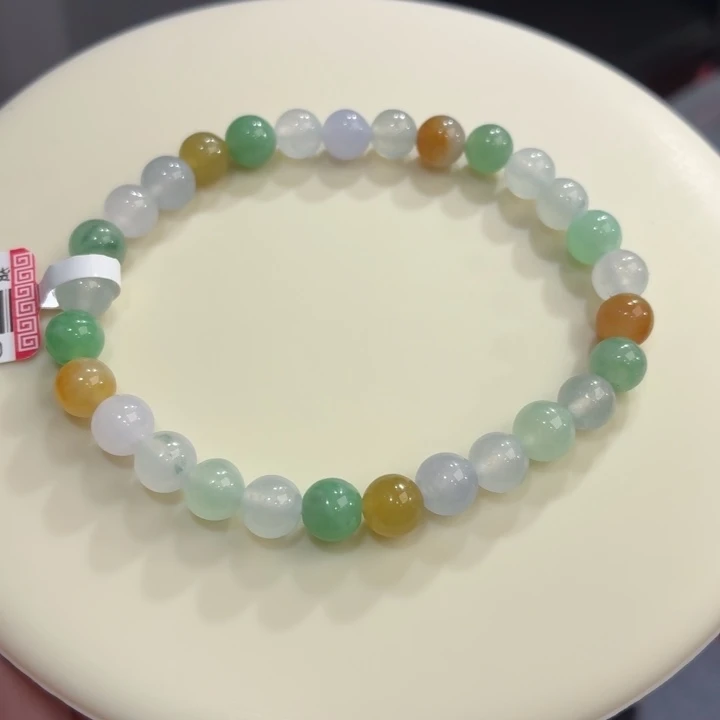未镶嵌手链翡翠冰胶多宝卡6.5