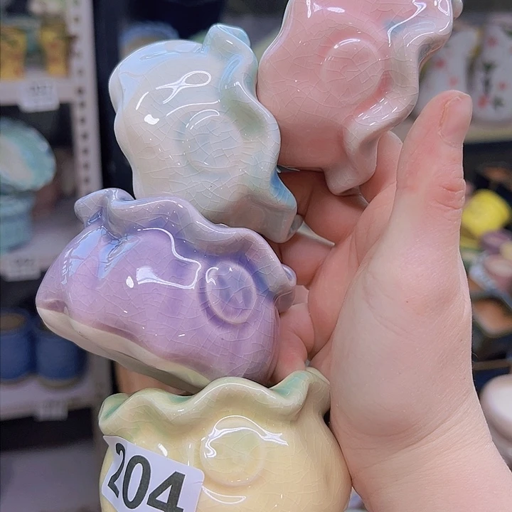 红陶陶瓷花盆当场满12包邮