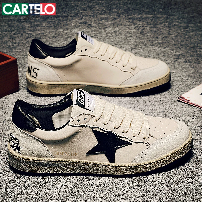 卡帝乐鳄鱼正品板鞋男鞋休闲小白鞋子男士网红爆款潮鞋星星鞋