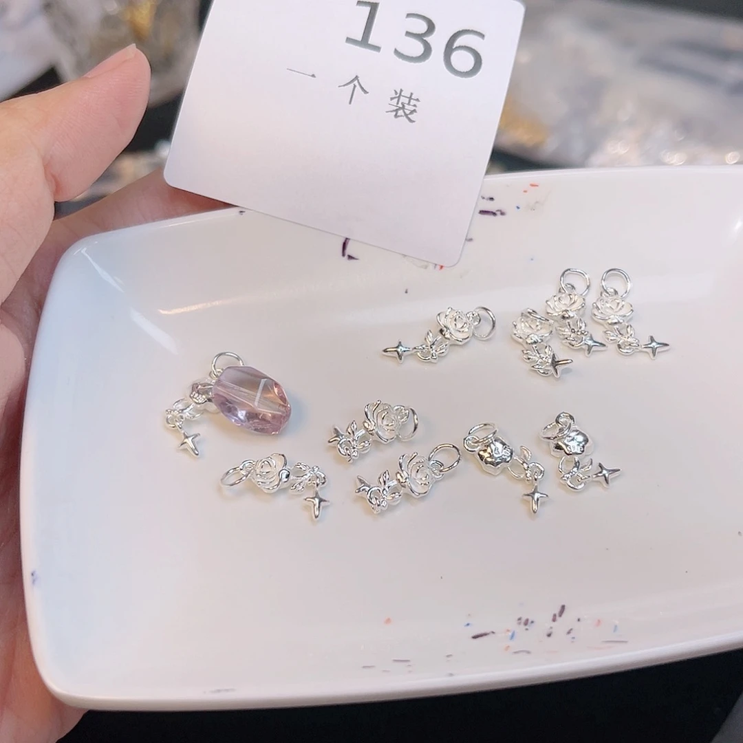 水晶珠宝半成品银S925镶嵌136
