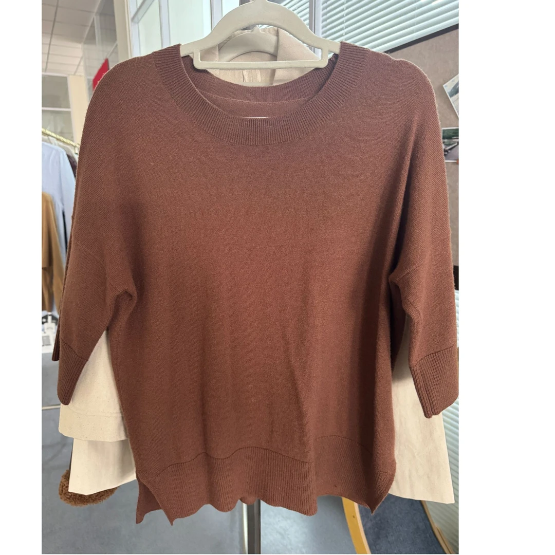 DC STUDIO【研磨时光】2024新款秋季时尚休闲百搭圆领针织衫