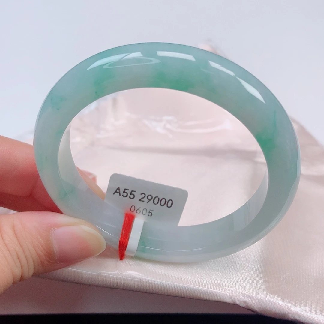 未镶嵌手镯翡翠55正圈