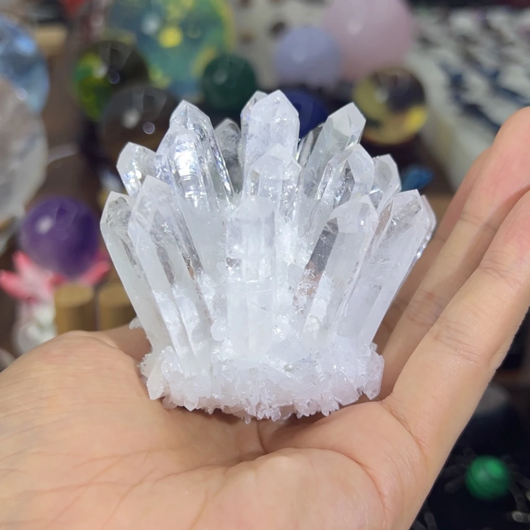 石材白水晶晶簇123456