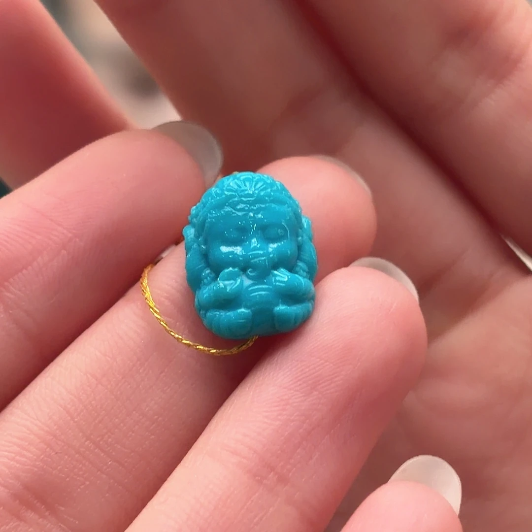 绿松石未镶嵌颈饰