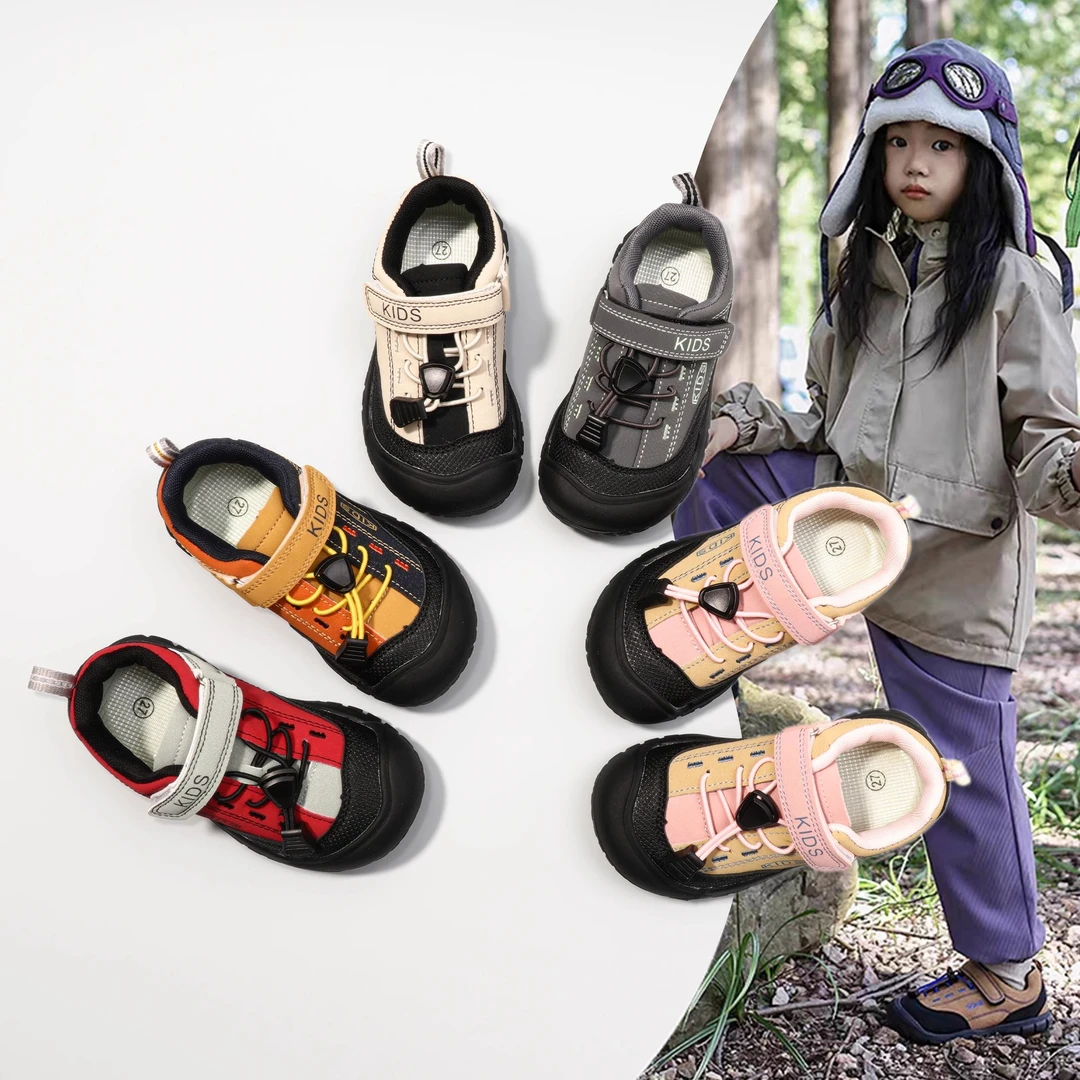 童鞋25新2025秋季女童户外透气运动鞋防滑耐磨登山鸳鸯撞墨素潮鞋
