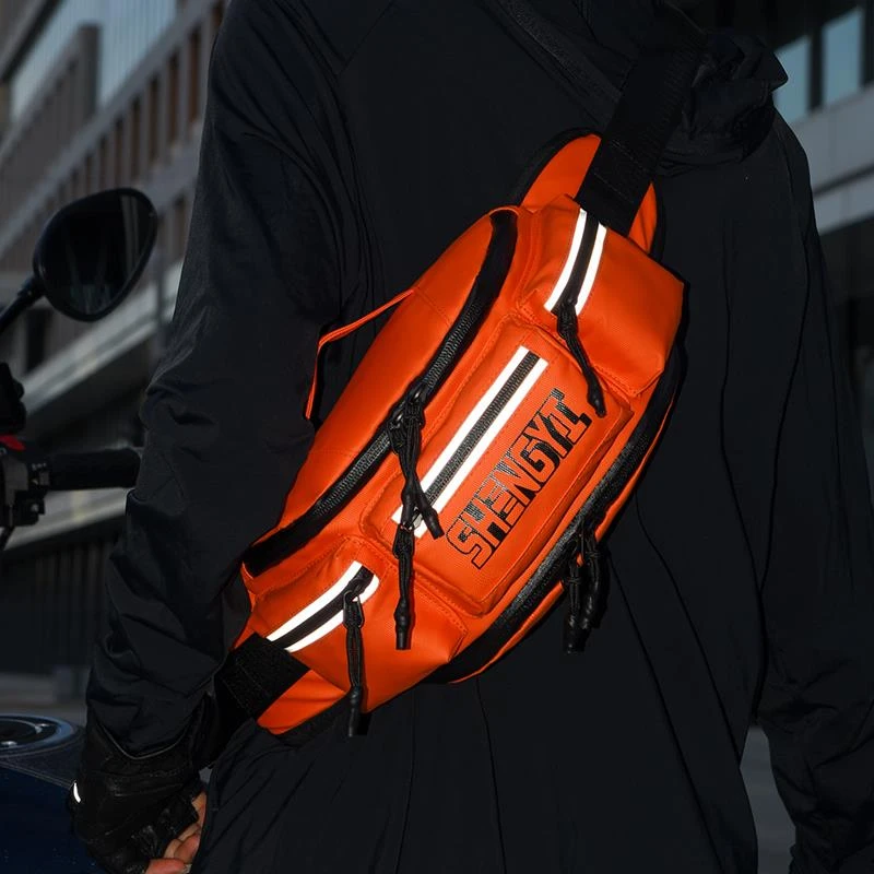 户外机车骑行包运动摩托车腰包女潮流休闲防水胸包男款轻便斜挎包