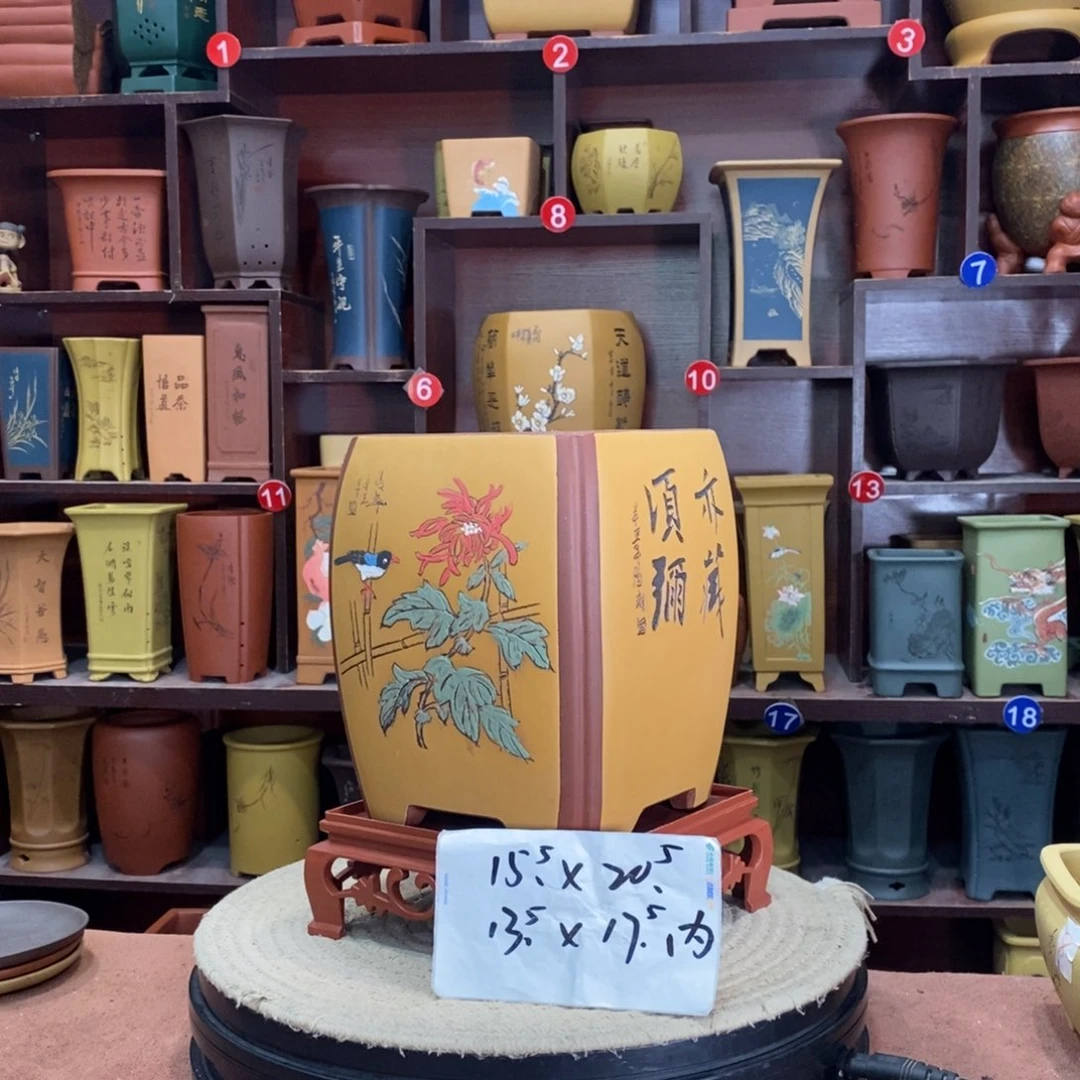 紫砂艺术紫砂花盆