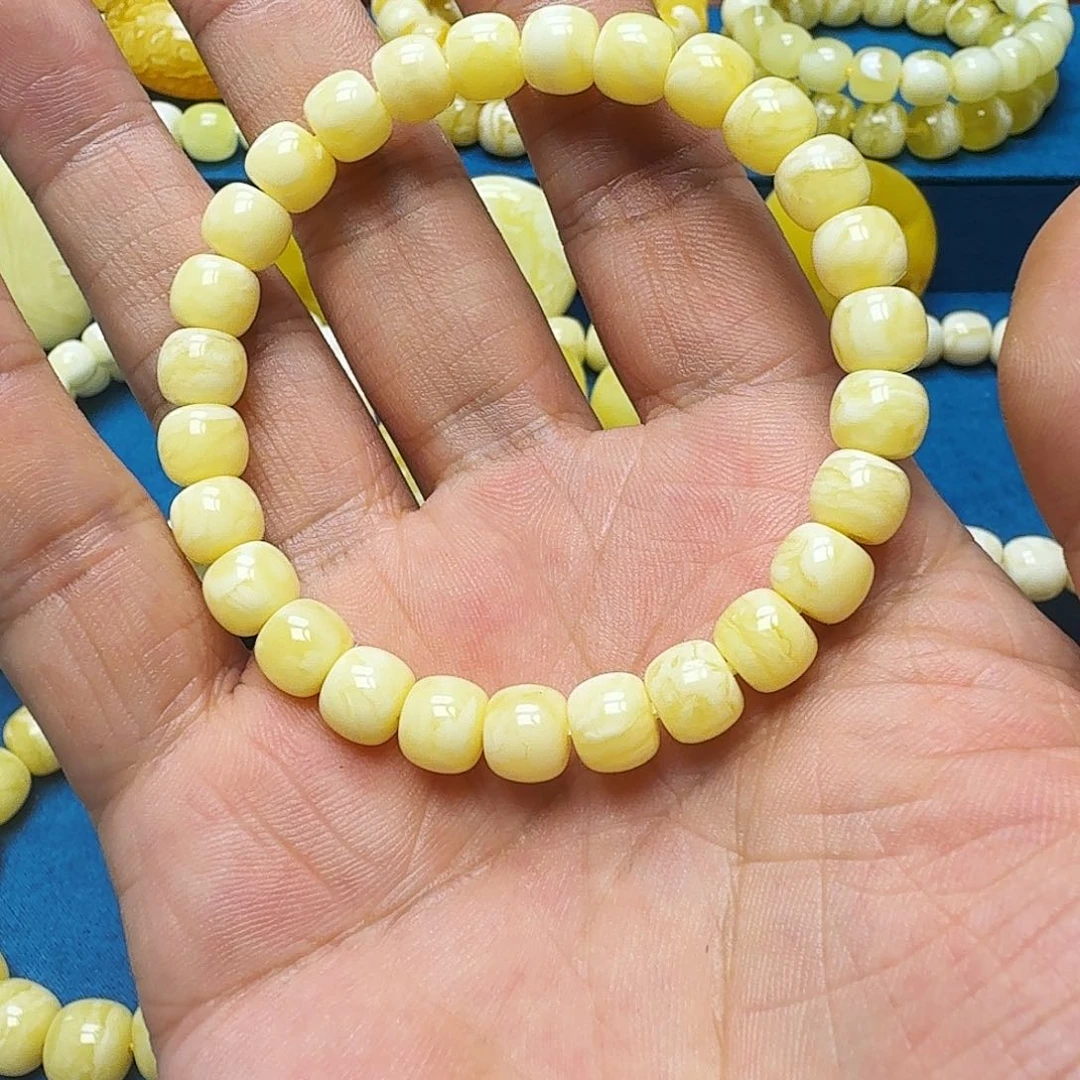 未镶嵌蜜蜡珠宝奇石7.8m精工单圈