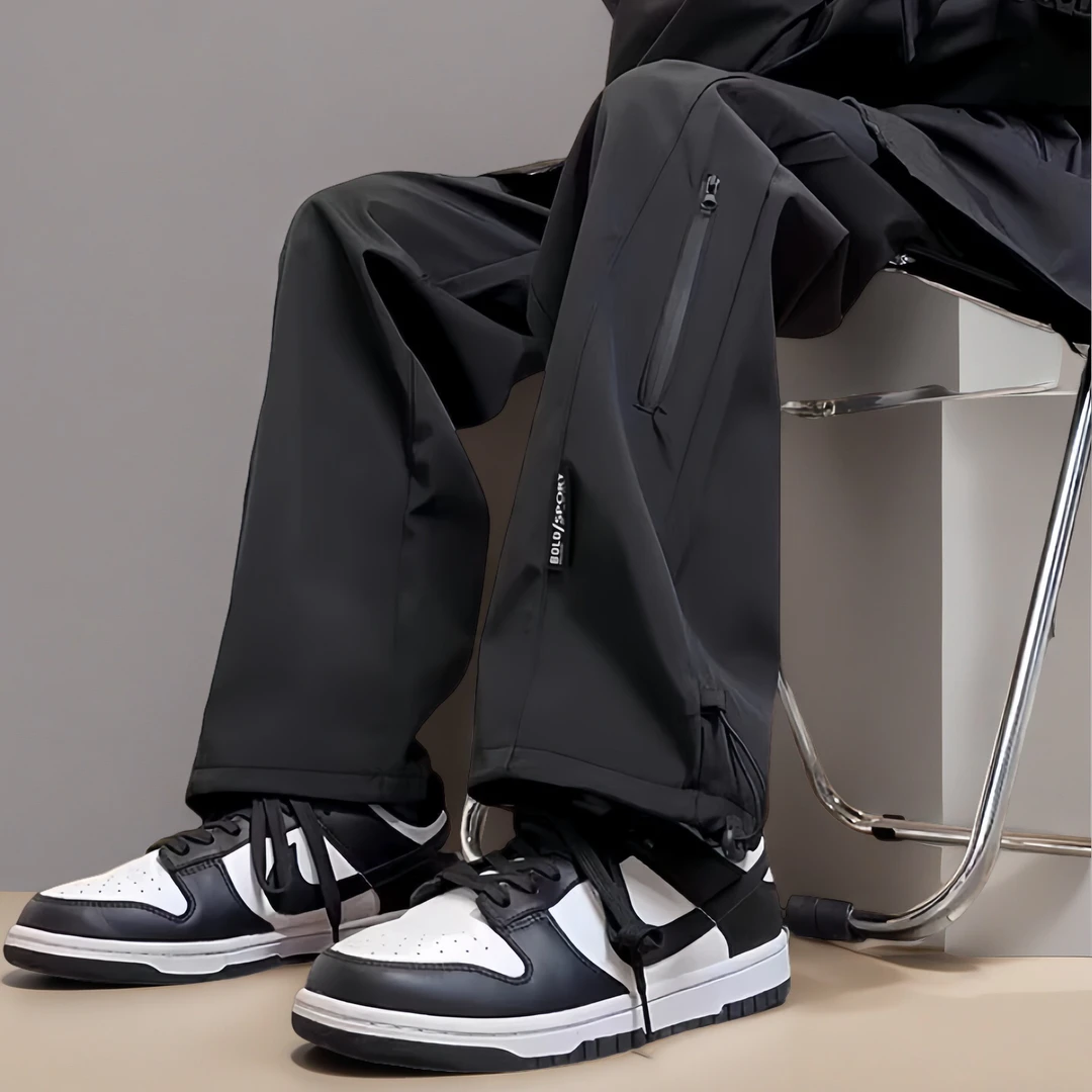 秋冬美式高街户外三防冲锋裤百搭裤潮流裤子宽松运动长裤直筒男士