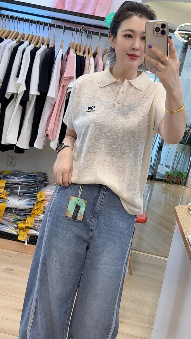 水淼2025夏季新款0717-时尚百搭 毛织套头衫