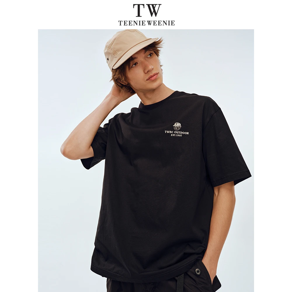 TeenieWeenie小熊男装T恤25春夏新款潮流印花圆领短袖TNRW256525N