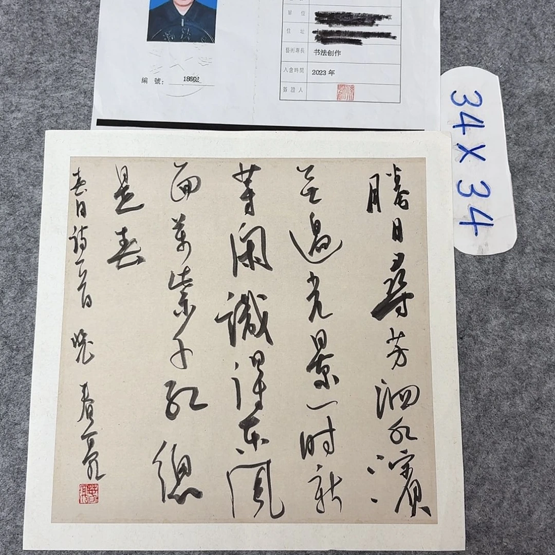 书法中书裴春亮34×34