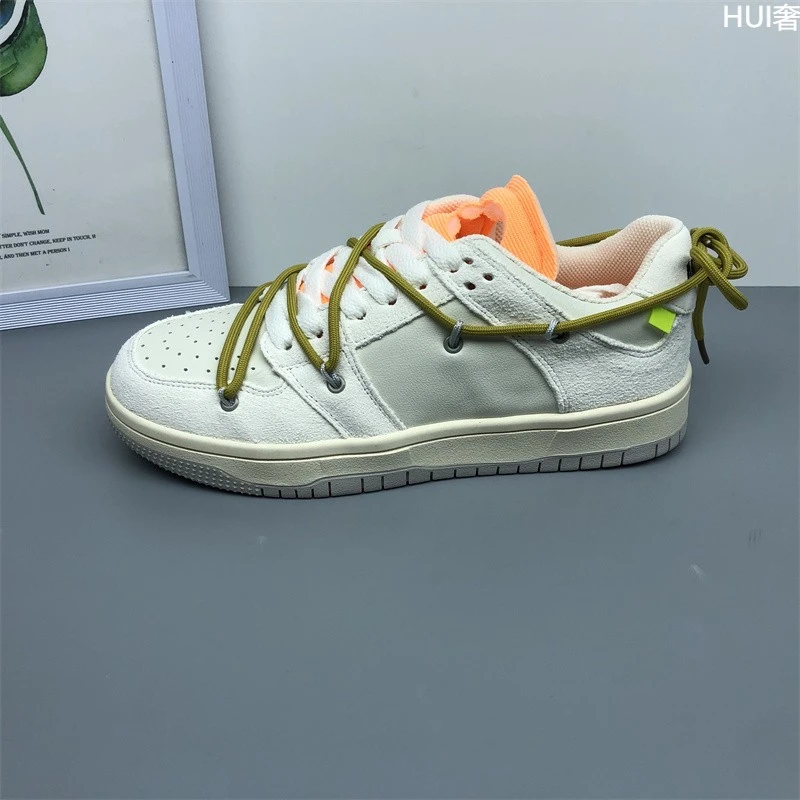 品牌撤柜断码处理真皮女鞋时尚百搭圆头系带平底拼色女式板鞋特价