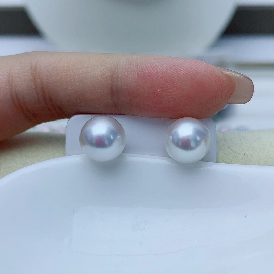 海水珍珠耳饰18K金镶嵌w38