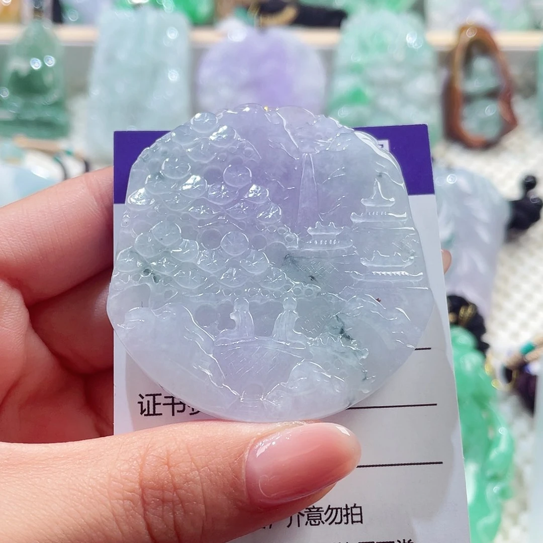 颈饰未镶嵌翡翠山水