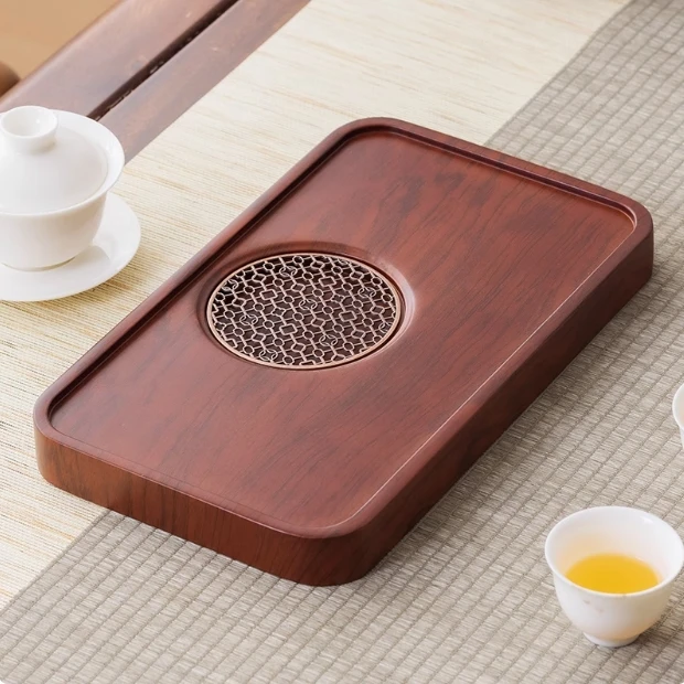 茶盘家用干泡小茶台竹实木功夫茶具托盘2025新款桌面蓄水沥水茶海