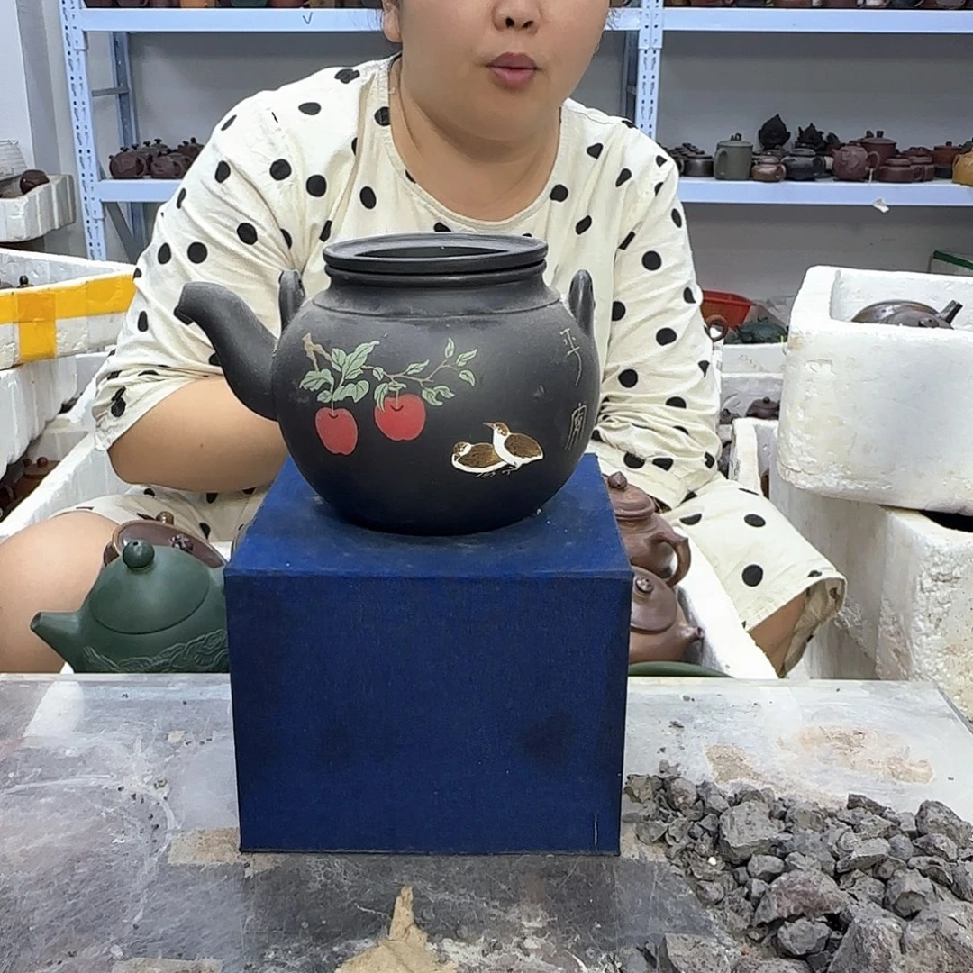 茶壶紫砂宜兴紫砂壶瑕疵处理