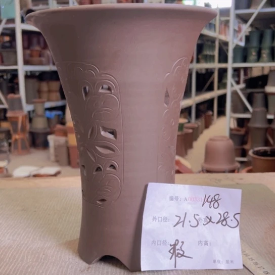紫砂花盆紫紫砂盆