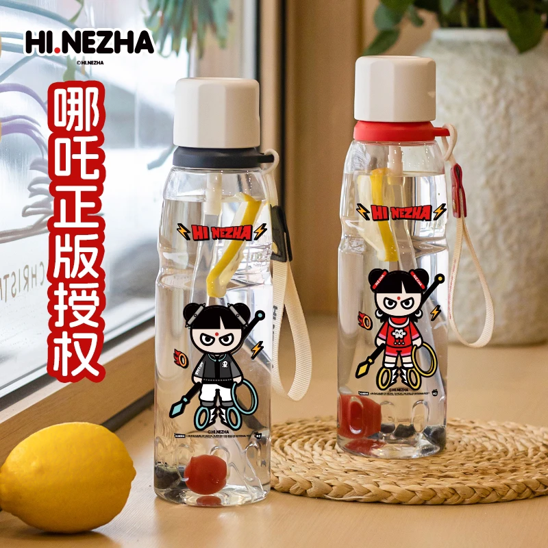 小片面包新款吸管杯便携塑料杯高颜值大容量