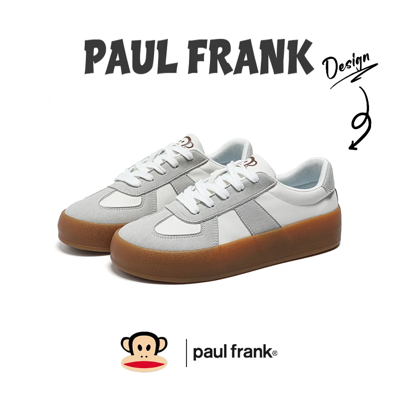 大嘴猴低帮休闲鞋女鞋2025秋季新款简约舒适复古德训鞋情侣款板鞋